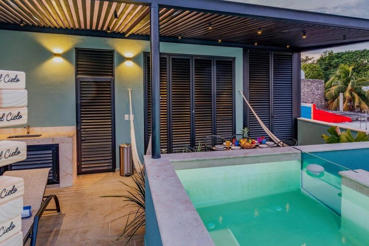 Rincon Del Cielo Rooftop With Glass Walled Pool Меріда Екстер'єр фото